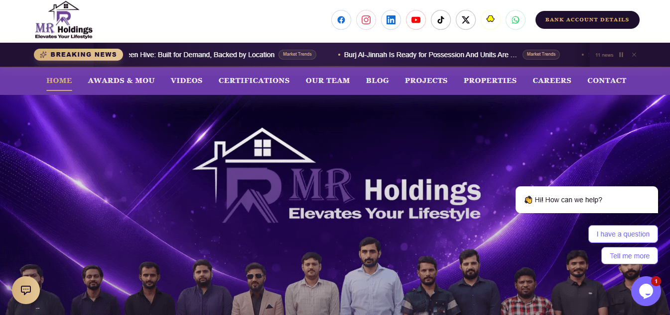 Homepage — plum hero, Aureum Mall featured section